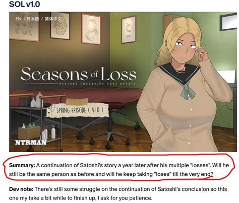 seasons of loss f95zone|Seasons of Loss by NTRMAN just got a new update .